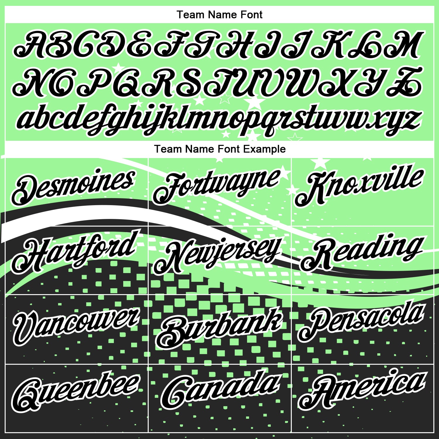 Custom Pea Green Black-White 3D Pattern Design Star And Geometric Shapes Performance Polo Shirt