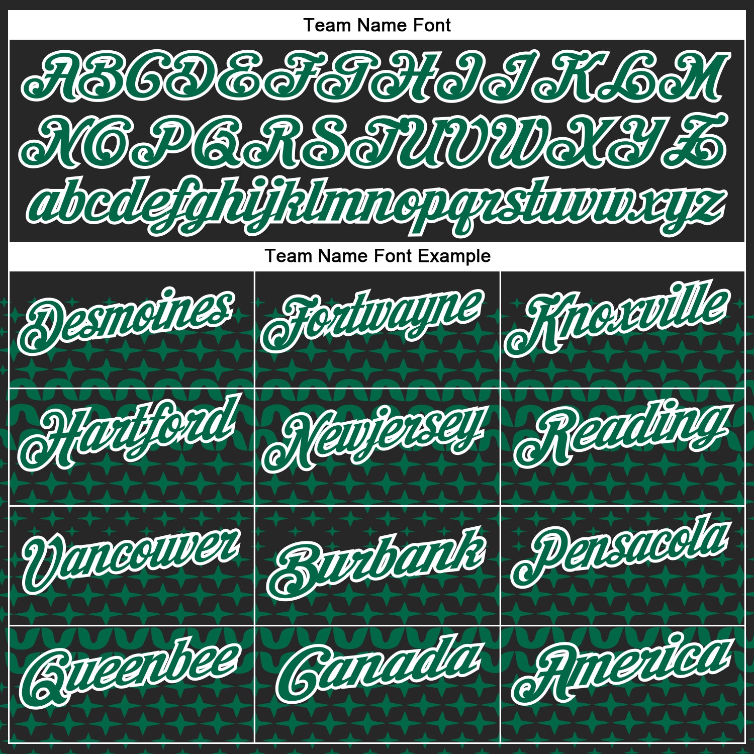 Custom Black Kelly Green-White 3D Pattern Design Star Performance Polo Shirt