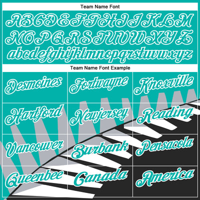 Custom Aqua Black Gray-White 3D Pattern Design Geometric Shapes Performance Polo Shirt