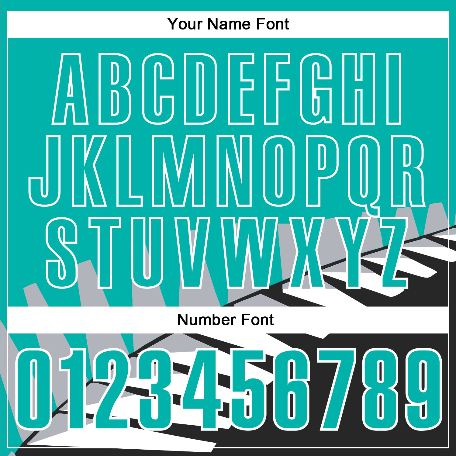 Custom Aqua Black Gray-White 3D Pattern Design Geometric Shapes Performance Polo Shirt