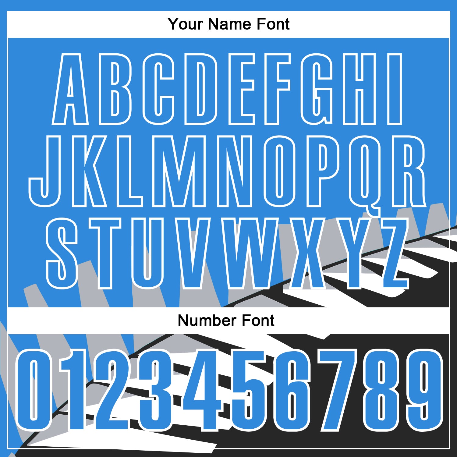 Custom Powder Blue Black Gray-White 3D Pattern Design Geometric Shapes Performance Polo Shirt