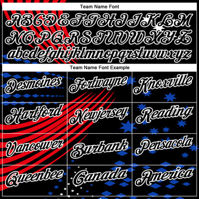 Custom Black Fire Red Thunder Blue-White 3D Pattern Design Star And Geometric Shapes Performance Polo Shirt