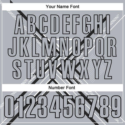 Custom Gray Black-White 3D Pattern Design Geometric Shapes Performance Polo Shirt