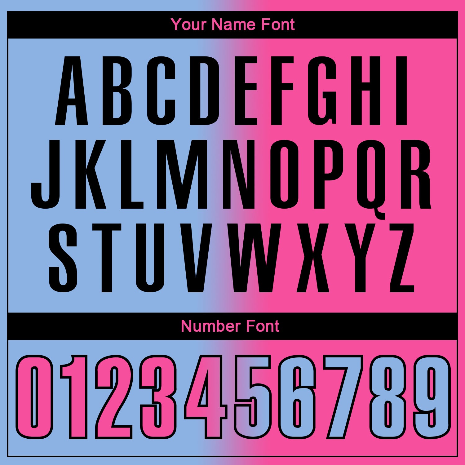 Custom Light Blue Pink-Black 3D Gradient Fashion Performance Polo Shirt