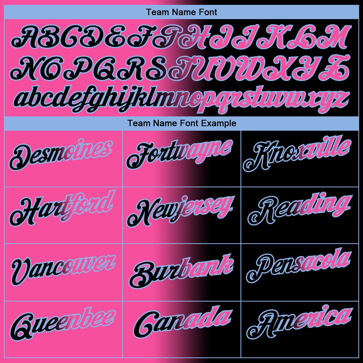 Custom Black Pink-Light Blue 3D Gradient Fashion Performance Polo Shirt