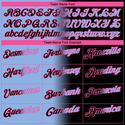 Custom Black Light Blue-Pink 3D Gradient Fashion Performance Polo Shirt