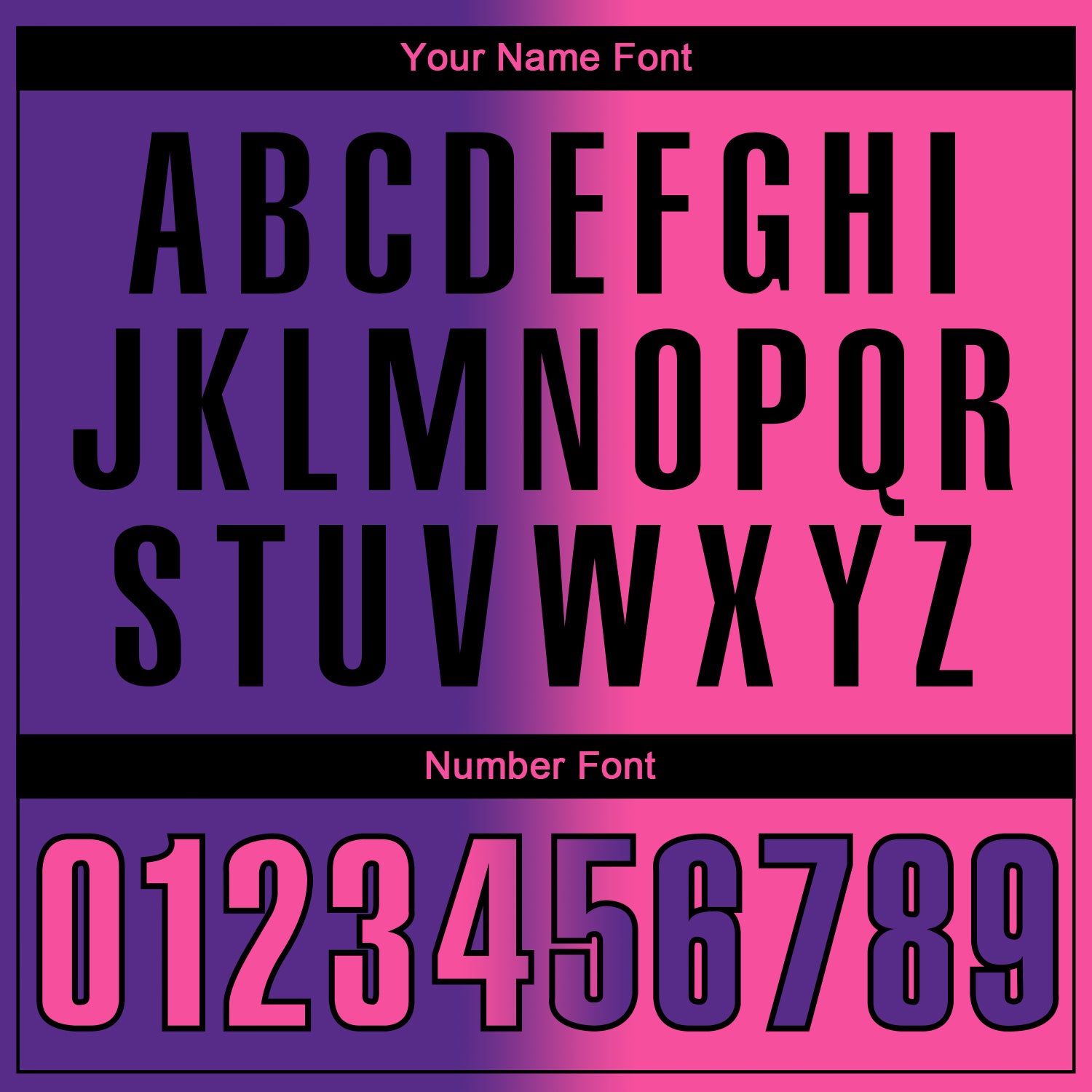 Custom Purple Pink-Black 3D Gradient Fashion Performance Polo Shirt