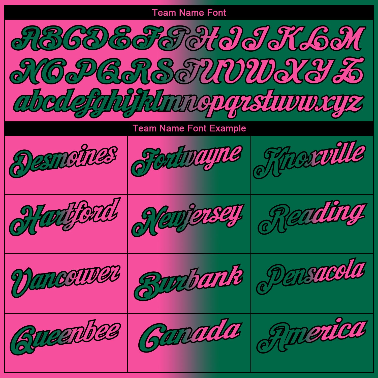 Custom Kelly Green Pink-Black 3D Gradient Fashion Performance Polo Shirt