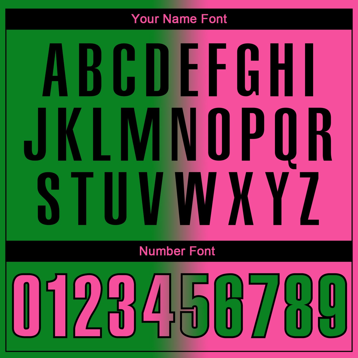 Custom Grass Green Pink-Black 3D Gradient Fashion Performance Polo Shirt