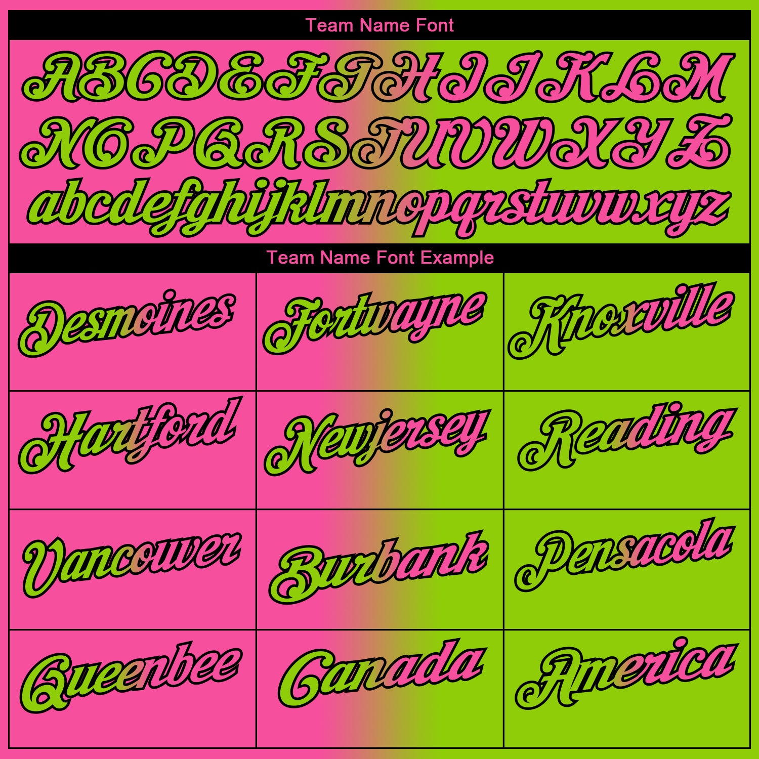 Custom Neon Green Pink-Black 3D Gradient Fashion Performance Polo Shirt