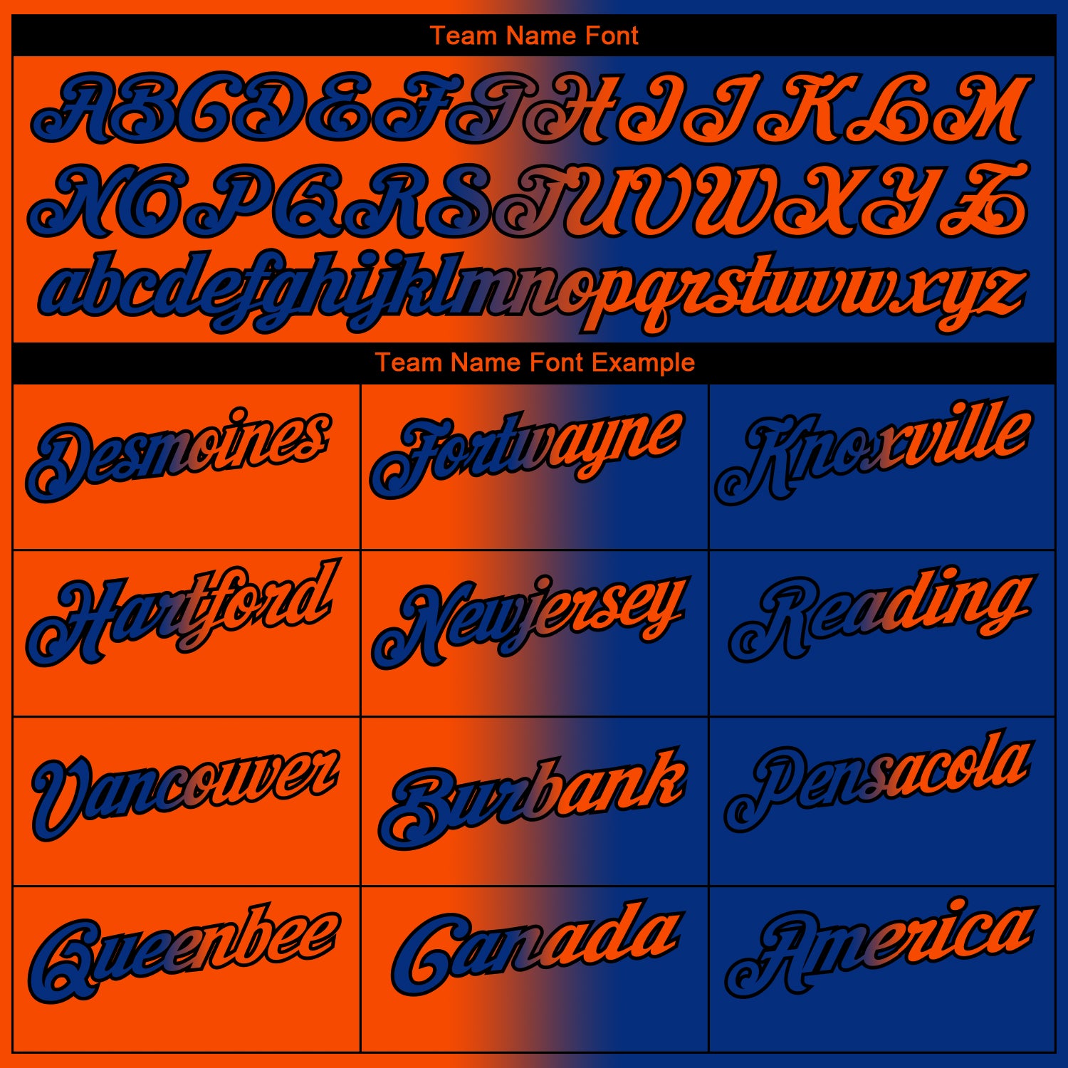 Custom Royal Orange-Black 3D Gradient Fashion Performance Polo Shirt