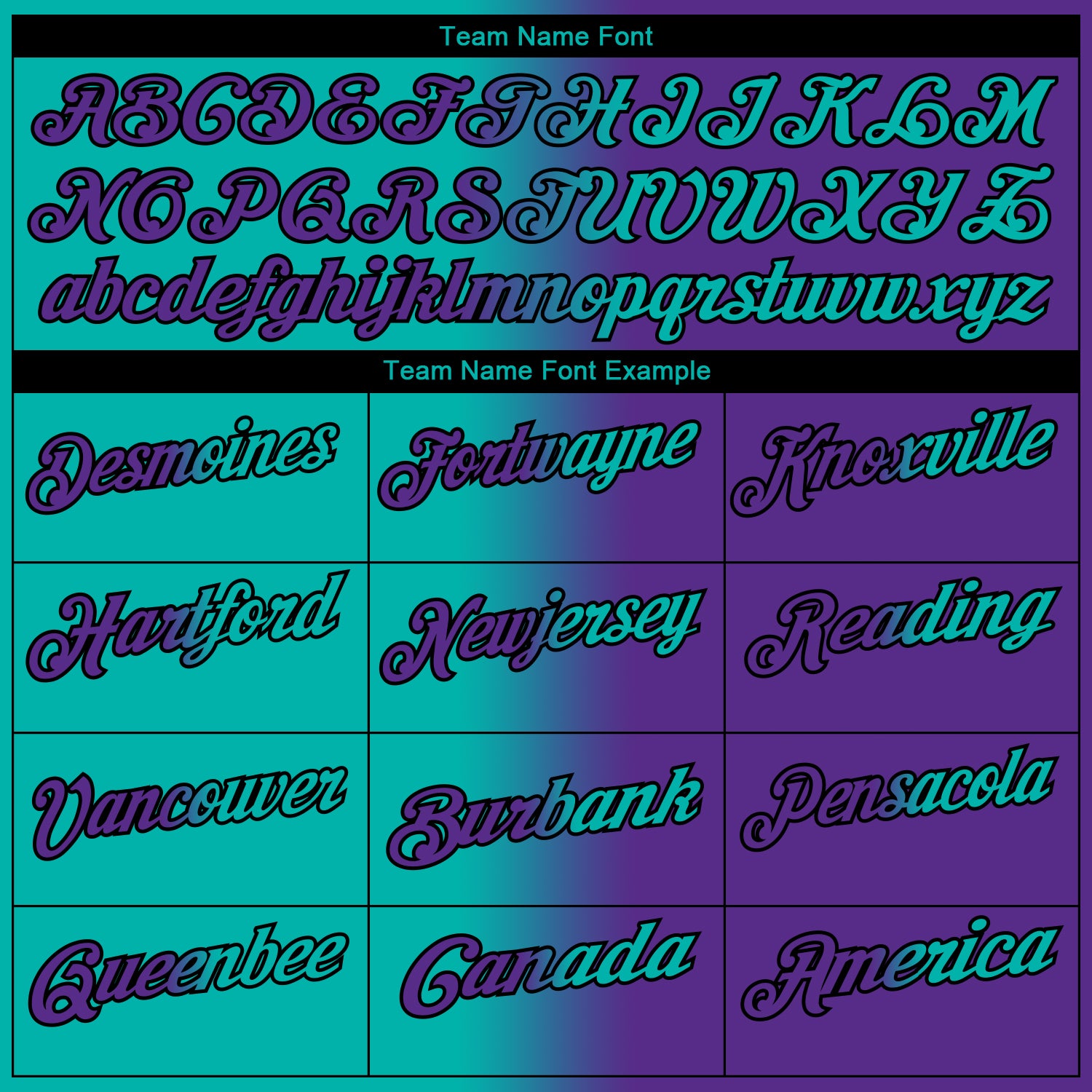 Custom Purple Aqua-Black 3D Gradient Fashion Performance Polo Shirt