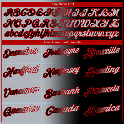 Custom Black Gray-Red 3D Gradient Fashion Performance Polo Shirt