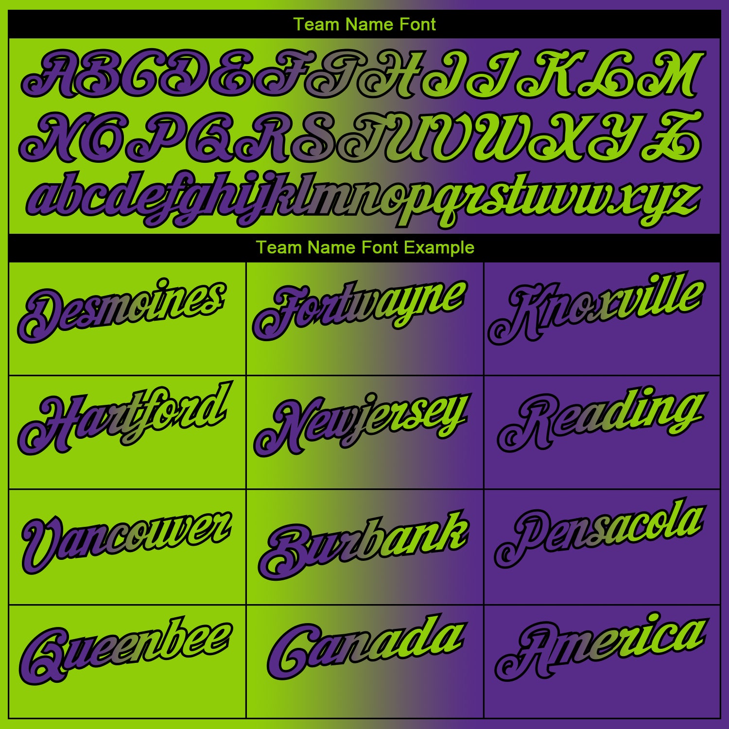 Custom Purple Neon Green-Black 3D Gradient Fashion Performance Polo Shirt