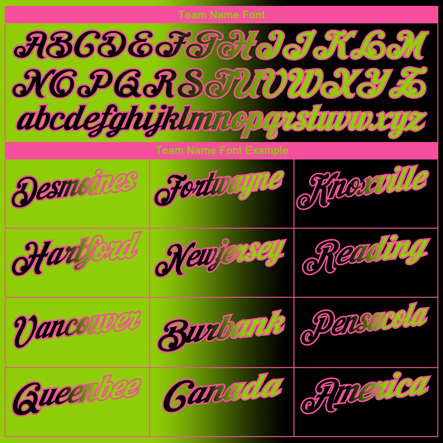 Custom Black Neon Green-Pink 3D Gradient Fashion Performance Polo Shirt