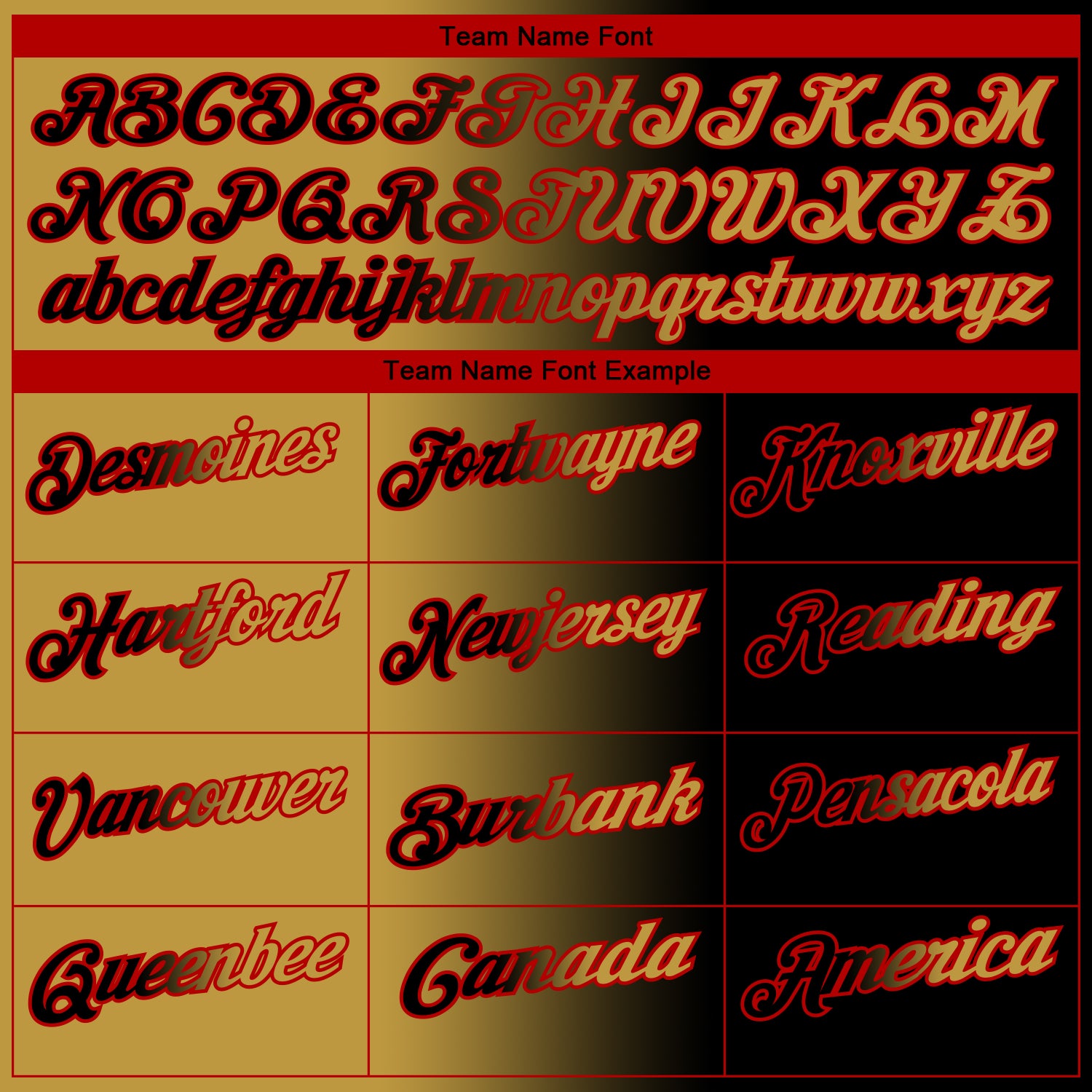 Custom Black Old Gold-Red 3D Gradient Fashion Performance Polo Shirt