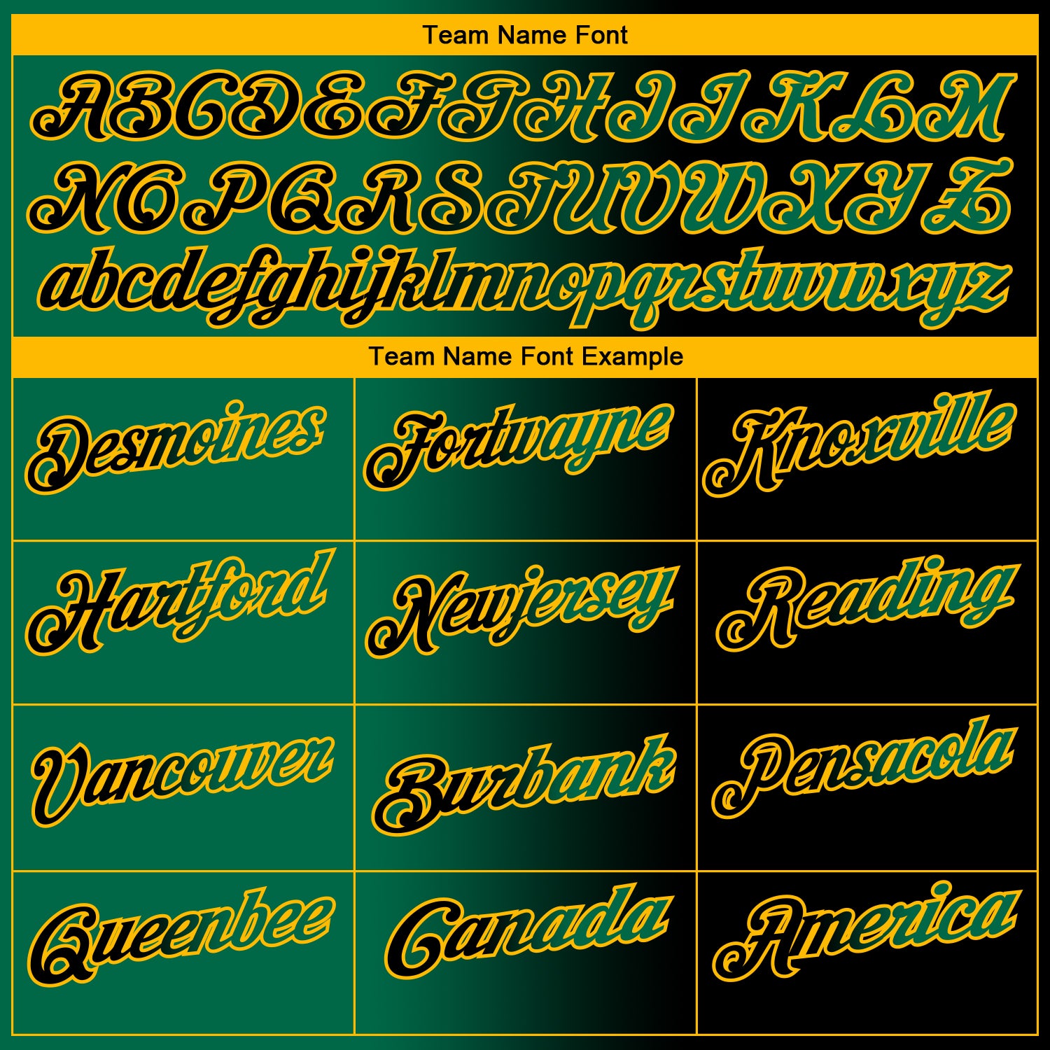 Custom Black Kelly Green-Gold 3D Gradient Fashion Performance Polo Shirt