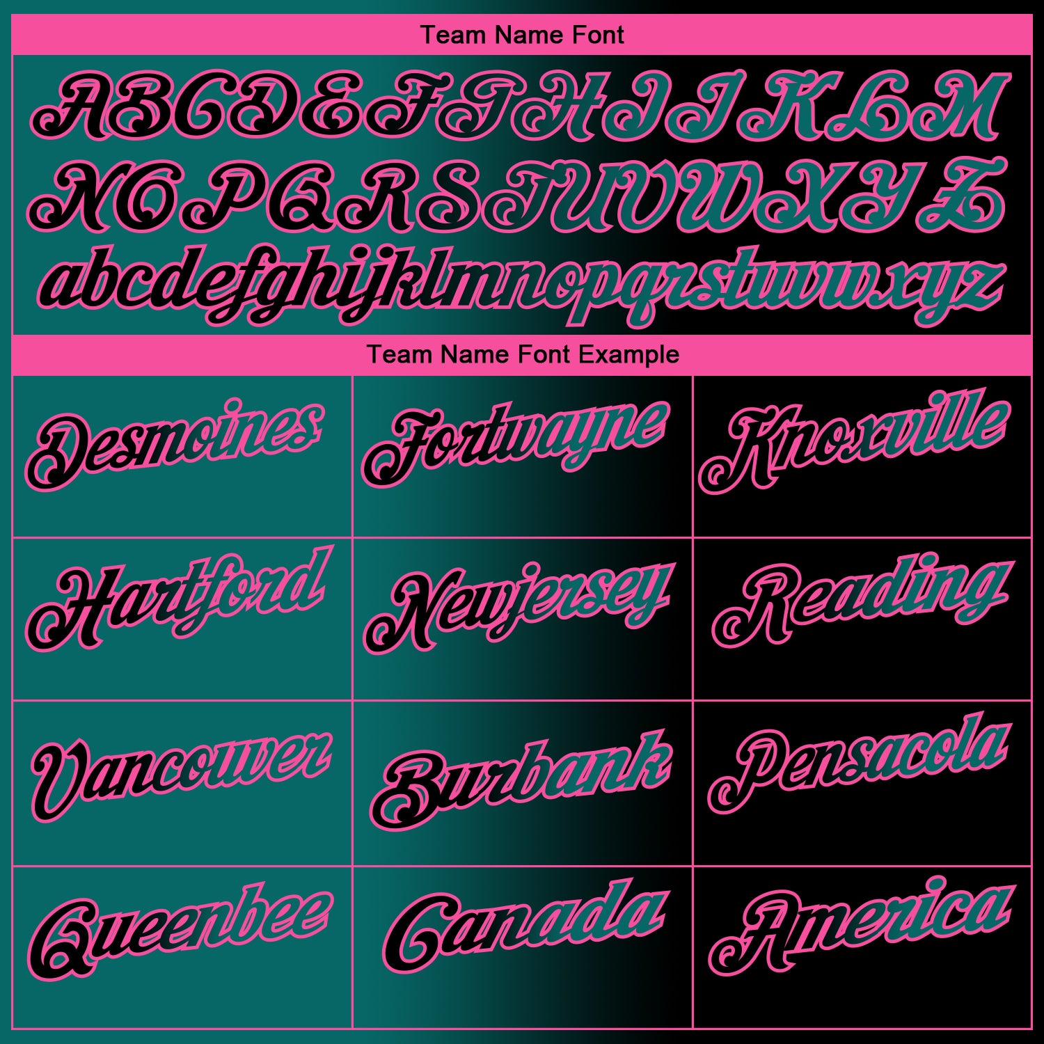 Custom Black Teal-Pink 3D Gradient Fashion Performance Polo Shirt