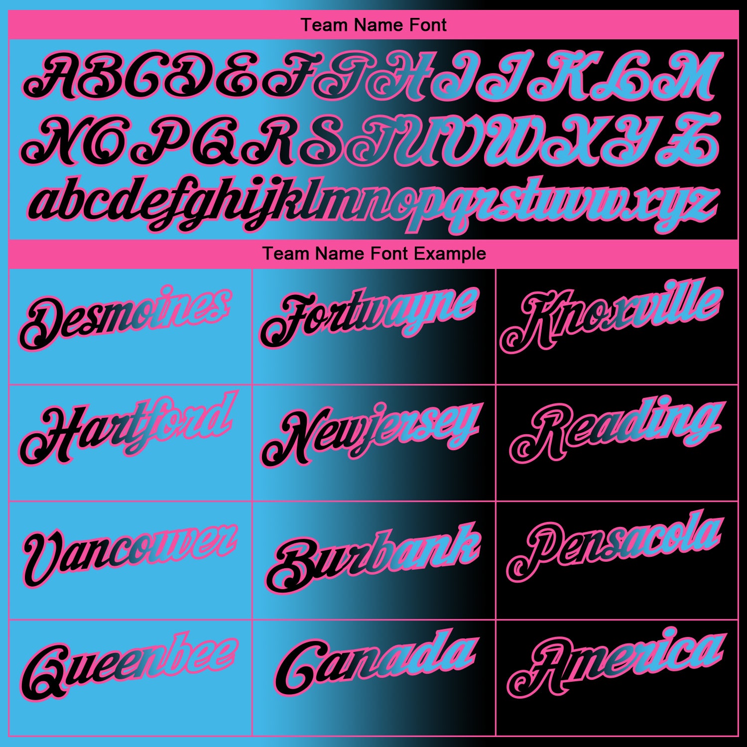 Custom Black Sky Blue-Pink 3D Gradient Fashion Performance Polo Shirt