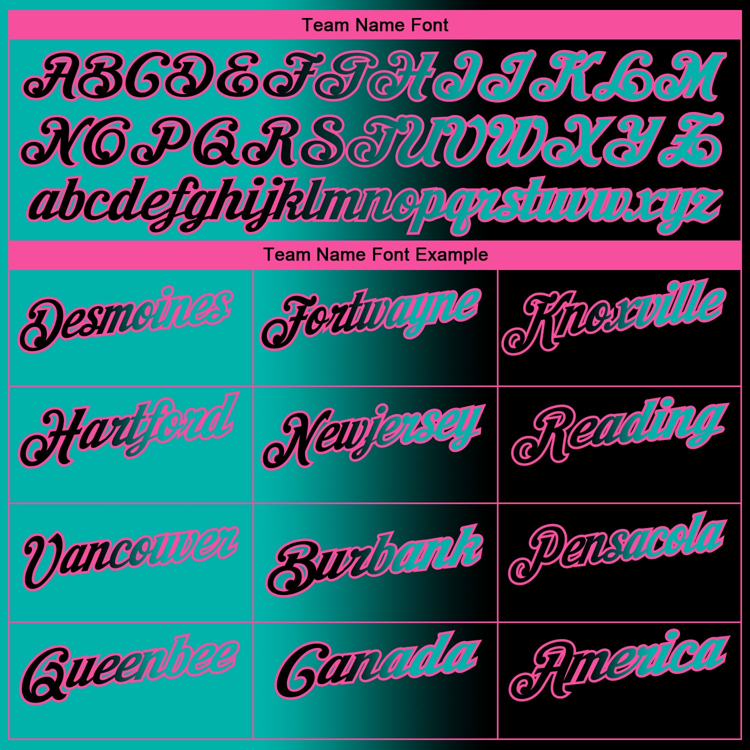 Custom Black Aqua-Pink 3D Gradient Fashion Performance Polo Shirt