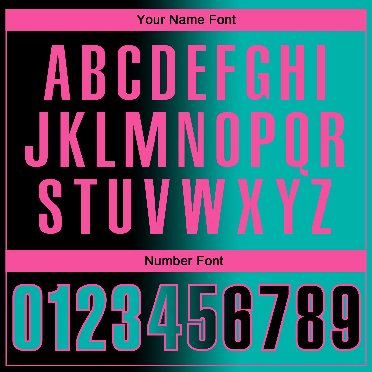 Custom Black Aqua-Pink 3D Gradient Fashion Performance Polo Shirt