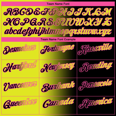 Custom Black Neon Yellow-Pink 3D Gradient Fashion Performance Polo Shirt