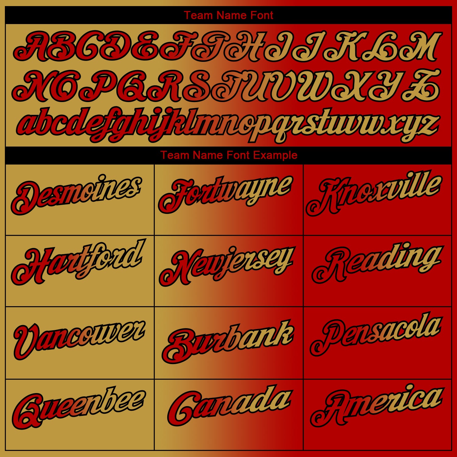 Custom Red Old Gold-Black 3D Gradient Fashion Performance Polo Shirt