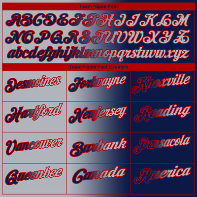 Custom Navy Gray-Red 3D Gradient Fashion Performance Polo Shirt