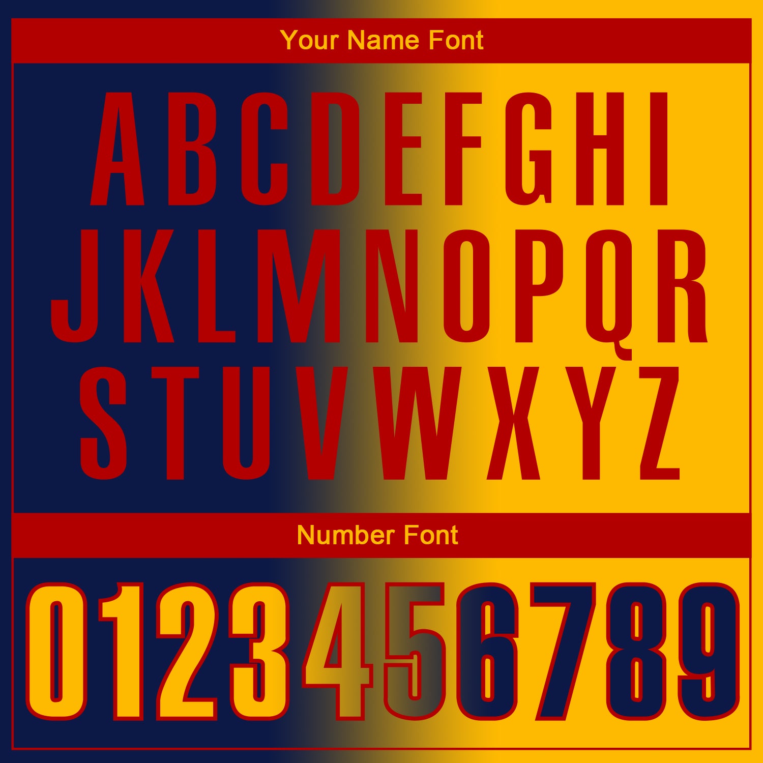 Custom Navy Gold-Red 3D Gradient Fashion Performance Polo Shirt