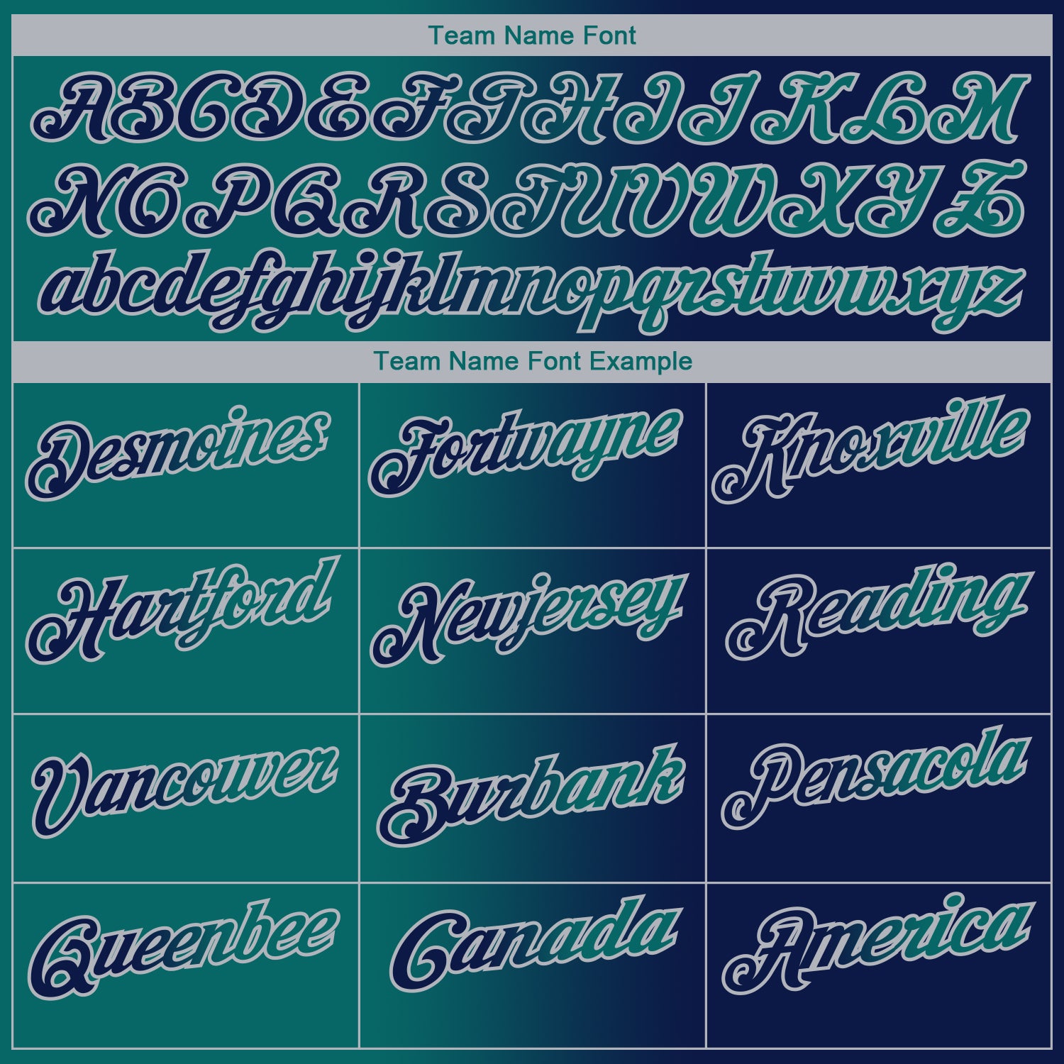 Custom Navy Teal-Gray 3D Gradient Fashion Performance Polo Shirt