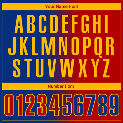 Custom Royal Red-Gold 3D Gradient Fashion Performance Polo Shirt