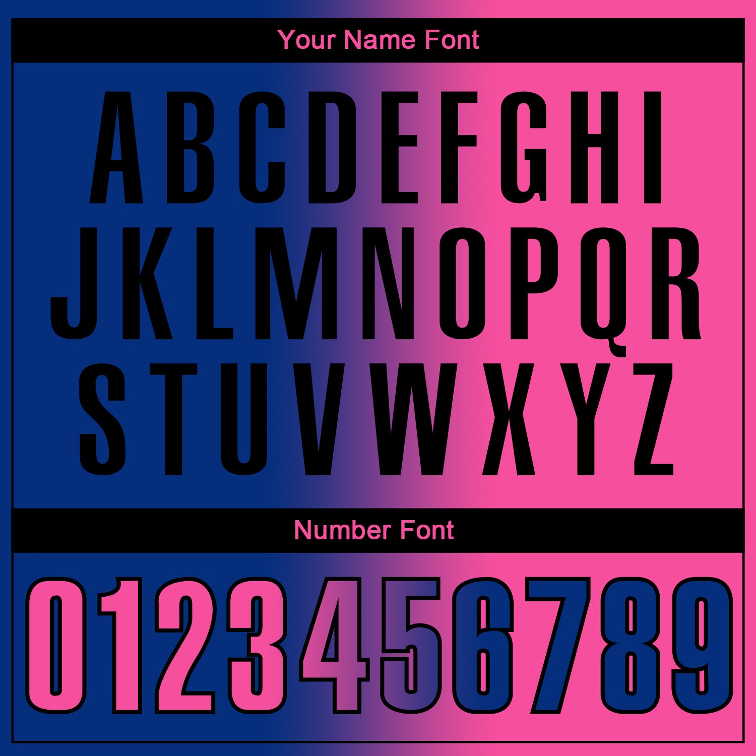 Custom Royal Pink-Black 3D Gradient Fashion Performance Polo Shirt