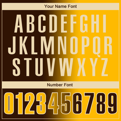 Custom Brown Gold-Cream 3D Gradient Fashion Performance Polo Shirt