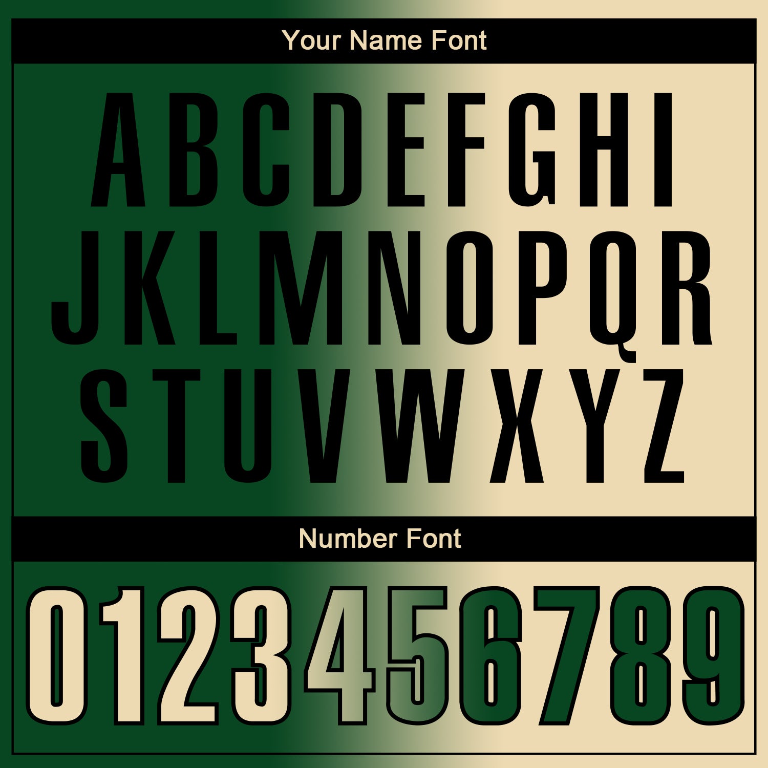 Custom Green Cream-Black 3D Gradient Fashion Performance Polo Shirt