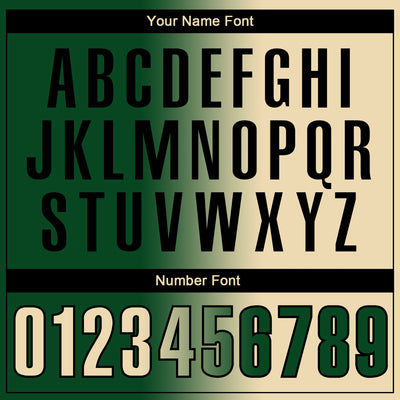 Custom Green Cream-Black 3D Gradient Fashion Performance Polo Shirt