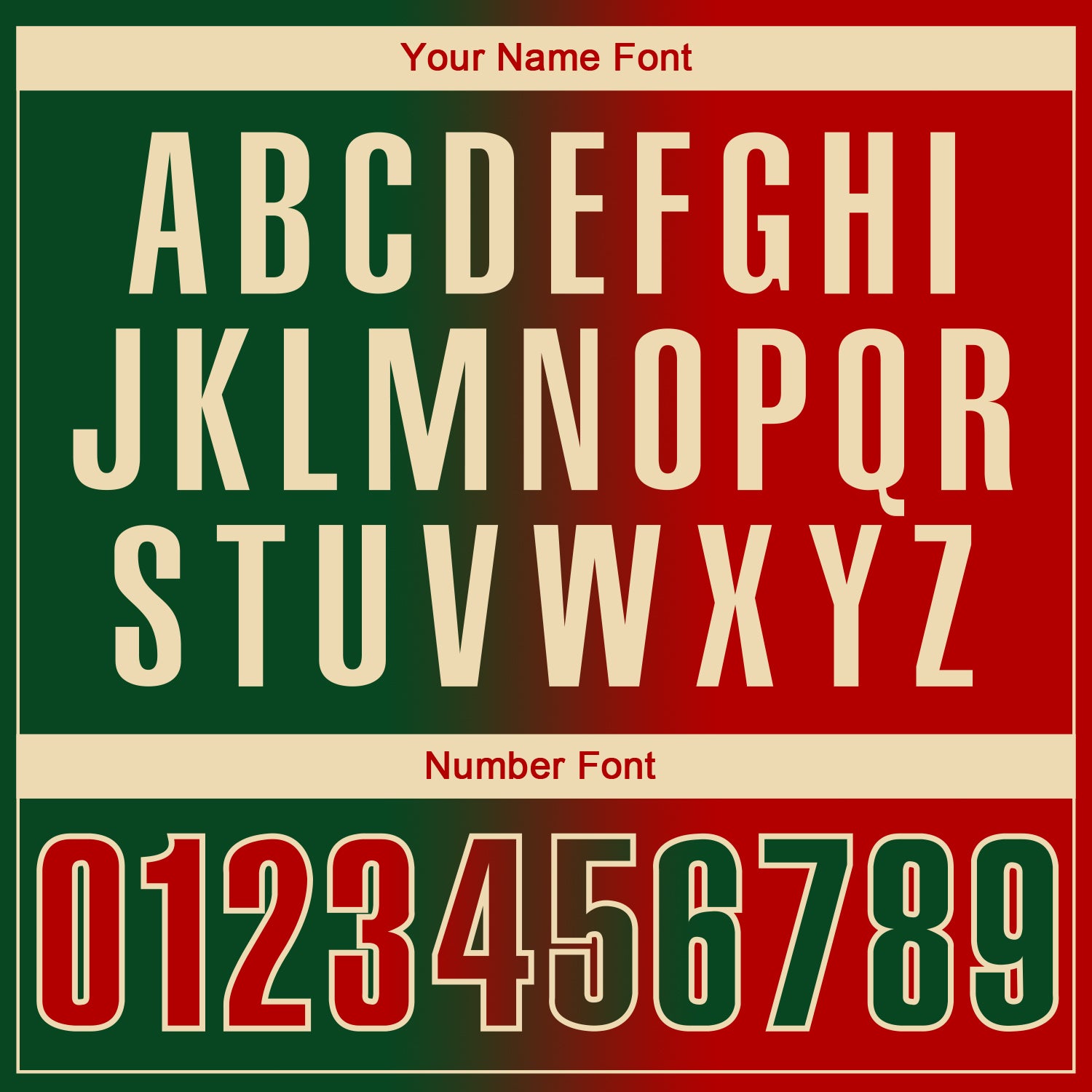 Custom Green Red-Cream 3D Gradient Fashion Performance Polo Shirt