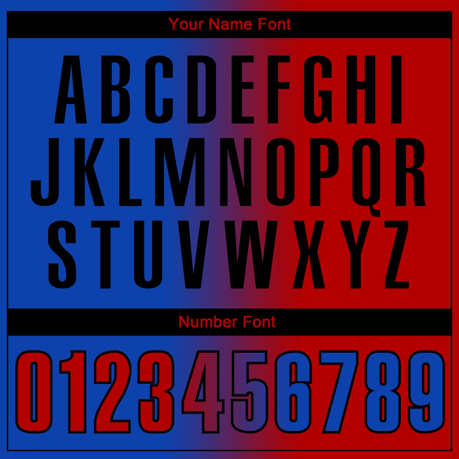 Custom Thunder Blue Red-Black 3D Gradient Fashion Performance Polo Shirt