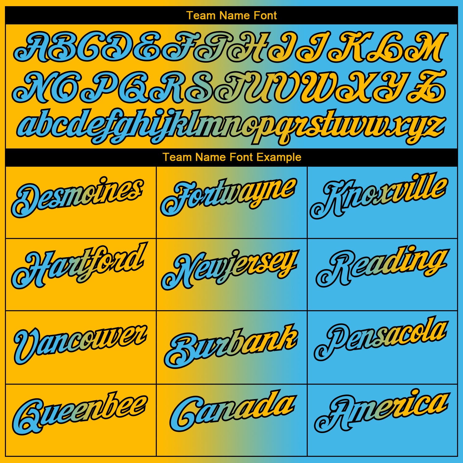 Custom Sky Blue Gold-Black 3D Gradient Fashion Performance Polo Shirt