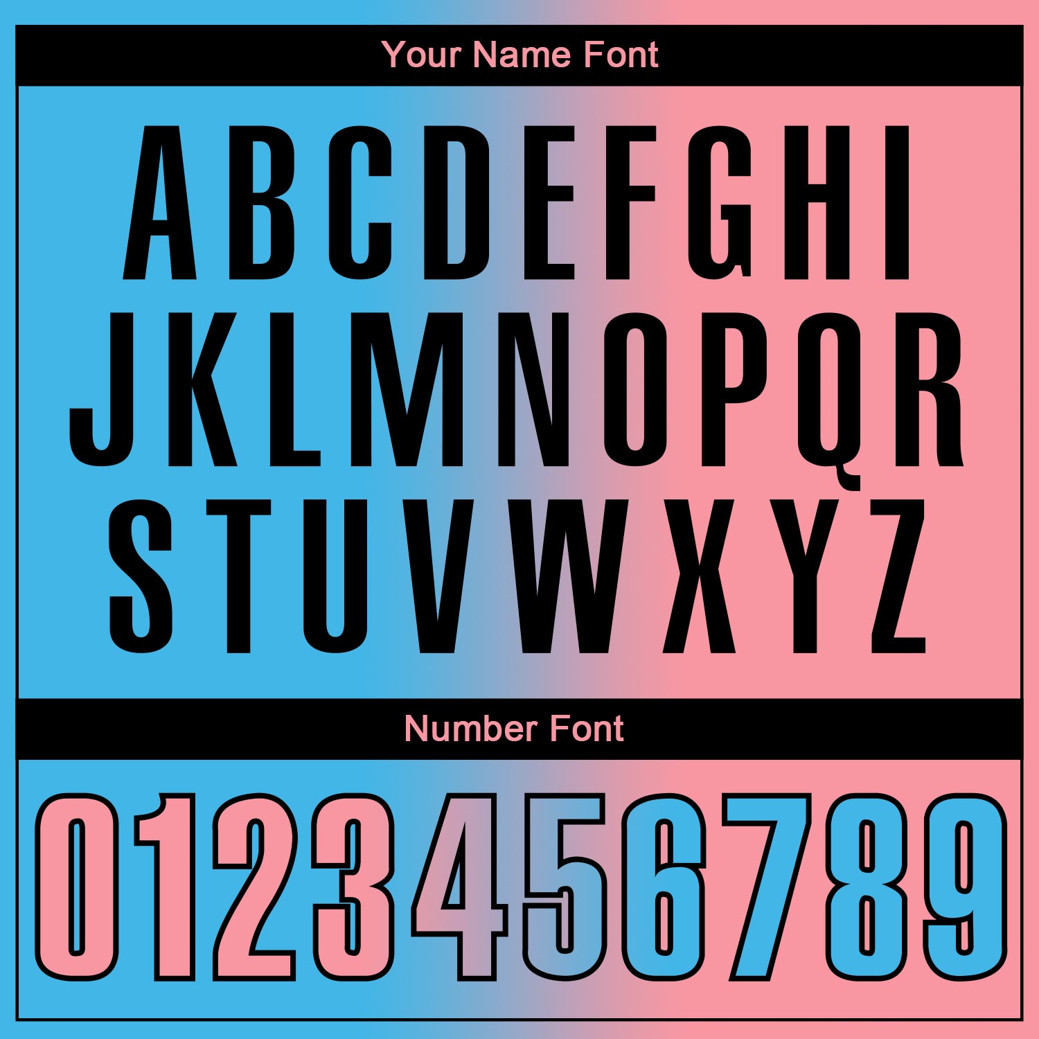 Custom Sky Blue Medium Pink-Black 3D Gradient Fashion Performance Polo Shirt