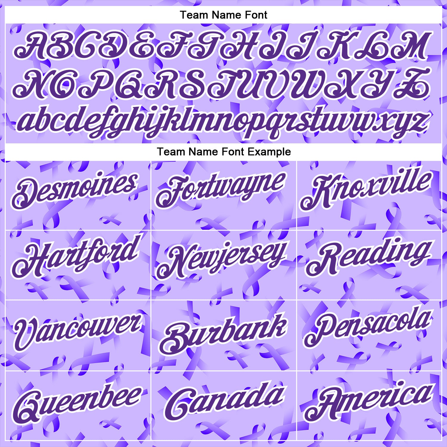 Custom Purple White 3D Pattern Design Purple Ribbon Gynecological Cancer Awareness Performance Polo Shirt