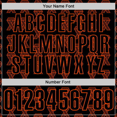 Custom Black Orange 3D Pattern Design Orange Ribbon Kidney Cancer Awareness Performance Polo Shirt