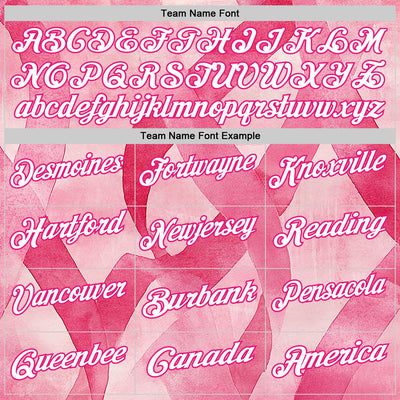 Custom Pink White-Hot Pink 3D Pink Ribbon Breast Cancer Awareness Performance Polo Shirt