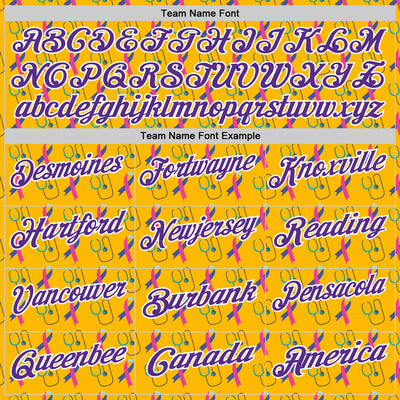 Custom Gold Purple-White 3D Pattern Design Purple Teal Pink Ribbon Thyroid Cancer Awareness World Cancer Day Performance Polo Shirt