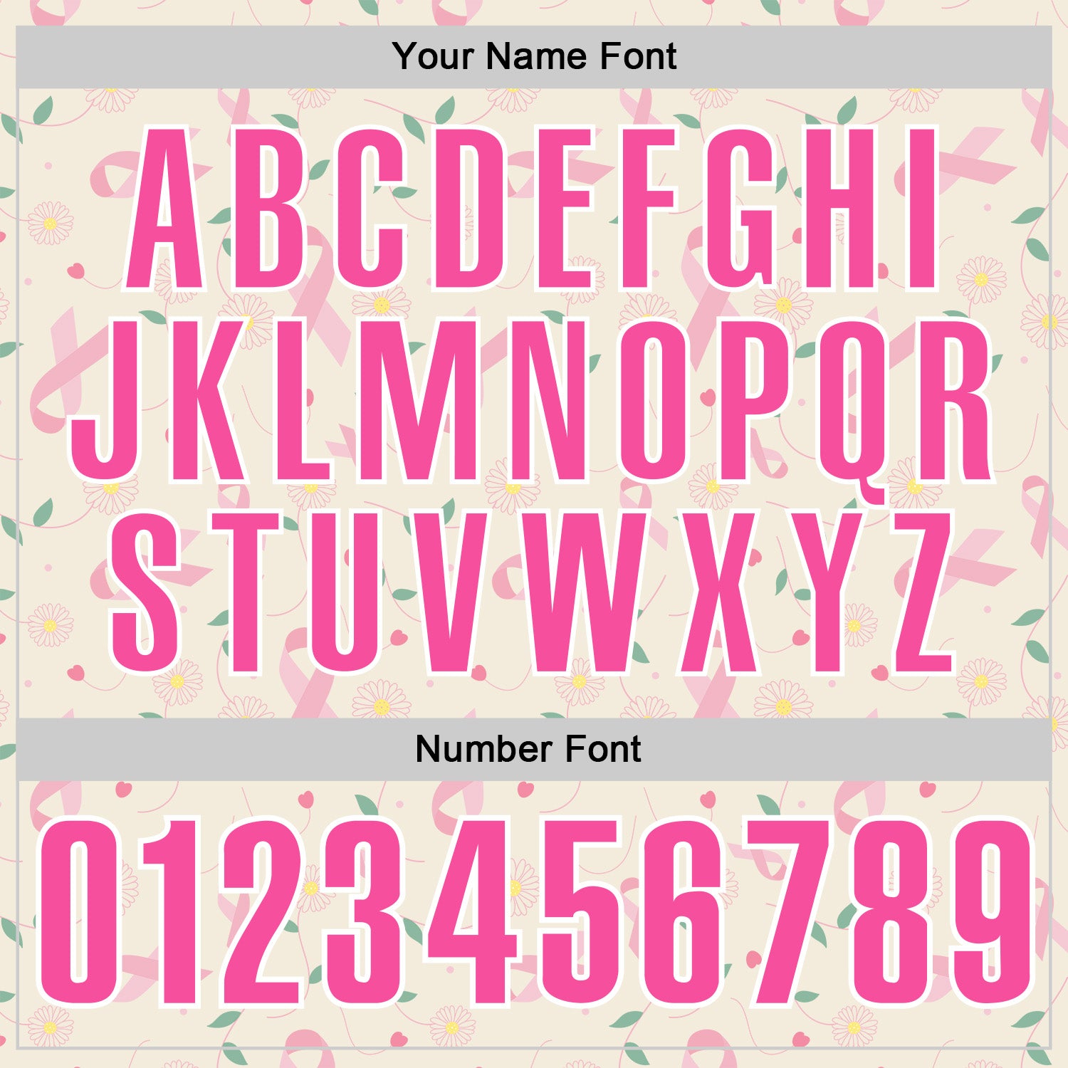 Custom Cream Pink-White 3D Pink Ribbon Breast Cancer Awareness Floral Performance Polo Shirt