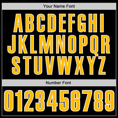 Custom Black Gold-White 3D Pattern Design Yellow Ribbon Bone Cancer Awareness Leopard Pattern Football Performance Polo Shirt