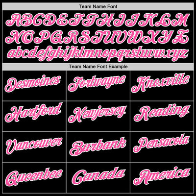 Custom Black Pink-White 3D Pink Ribbon Breast Cancer Awareness Performance Polo Shirt