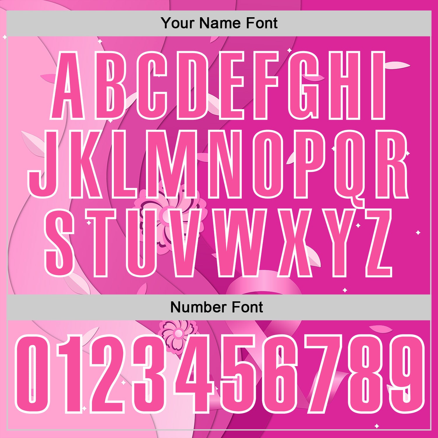 Custom Deep Pink Pink-White 3D Pink Ribbon Breast Cancer Awareness Floral Performance Polo Shirt