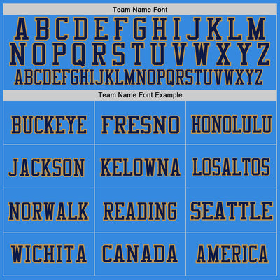 Custom Powder Blue Navy-Old Gold Mesh Authentic Throwback Football Jersey