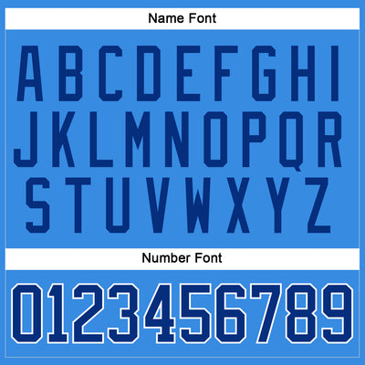 Custom Powder Blue Royal-White Hockey Jersey