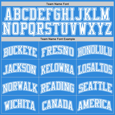 Custom Powder Blue White Authentic Basketball Jersey